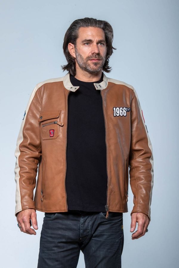 Blouson Homme Steve Mcqueen ROY TOBACCO