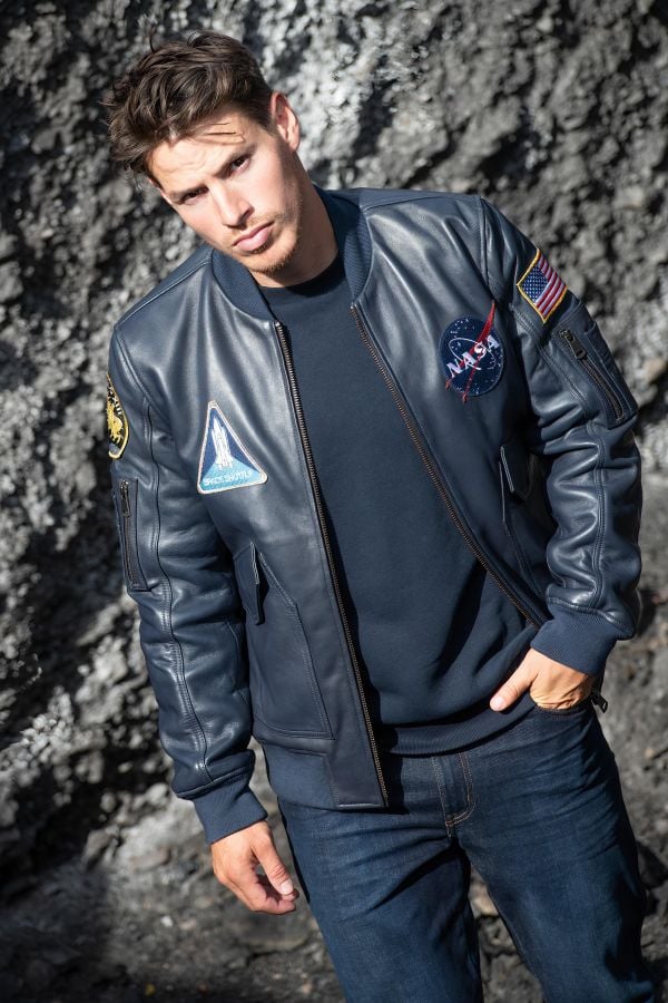 Blouson Homme NASA ODYSSEY NAVY BLUE