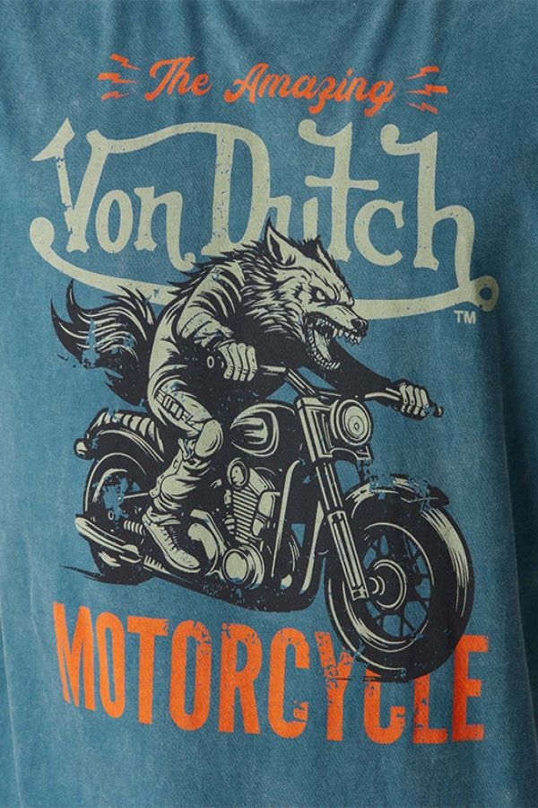 T-shirt Uomo Von Dutch TEE SHIRT WOLFY MB