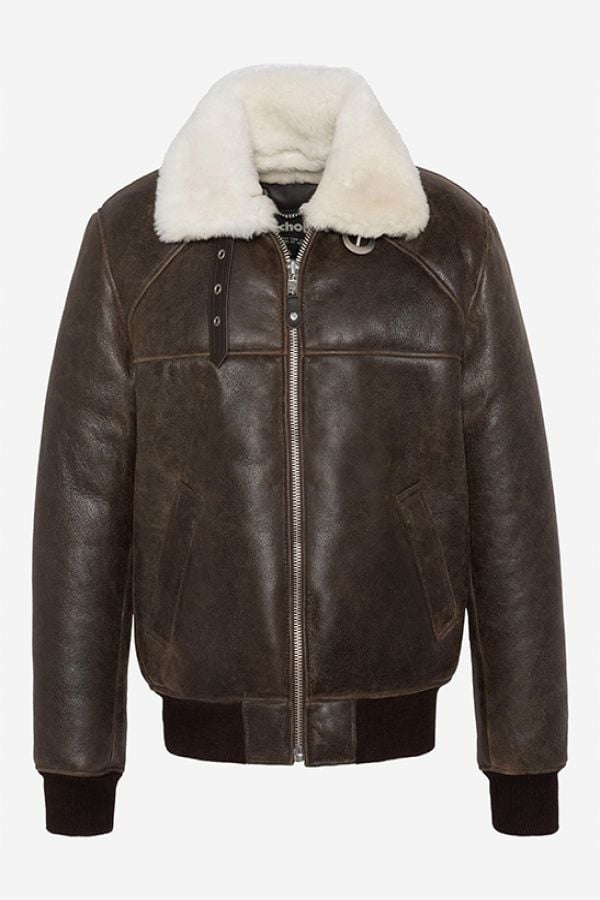 Blouson Homme Schott LCAIRFORCE BROWN