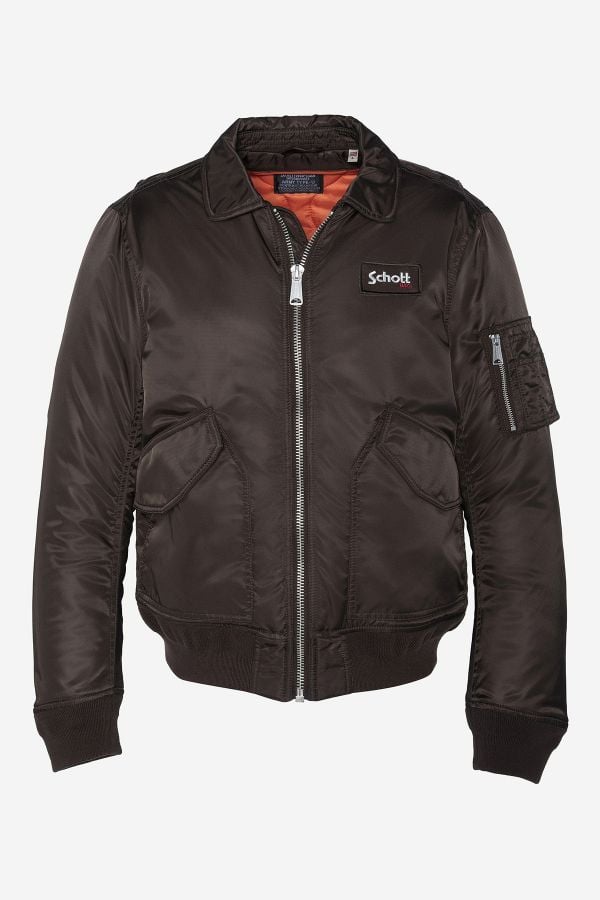 Blouson Homme Schott 210100RS DARK BROWN