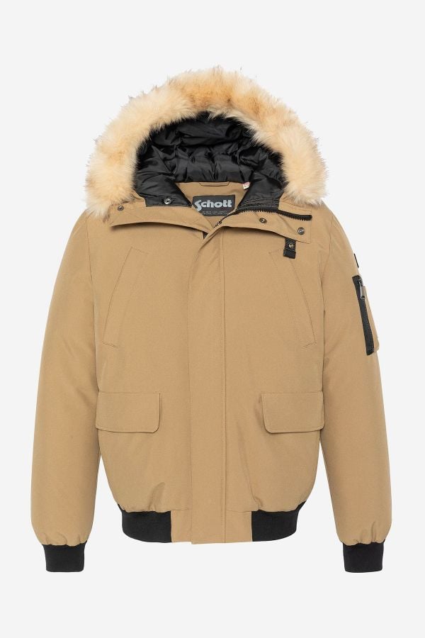 Blouson Homme Schott KEYBURN DARK BEIGE