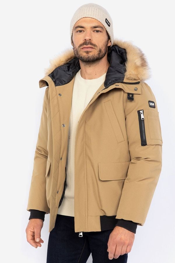 Blouson Homme Schott KEYBURN DARK BEIGE