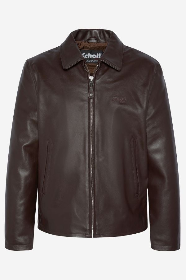 Blouson Homme Schott LC5100 MARRON