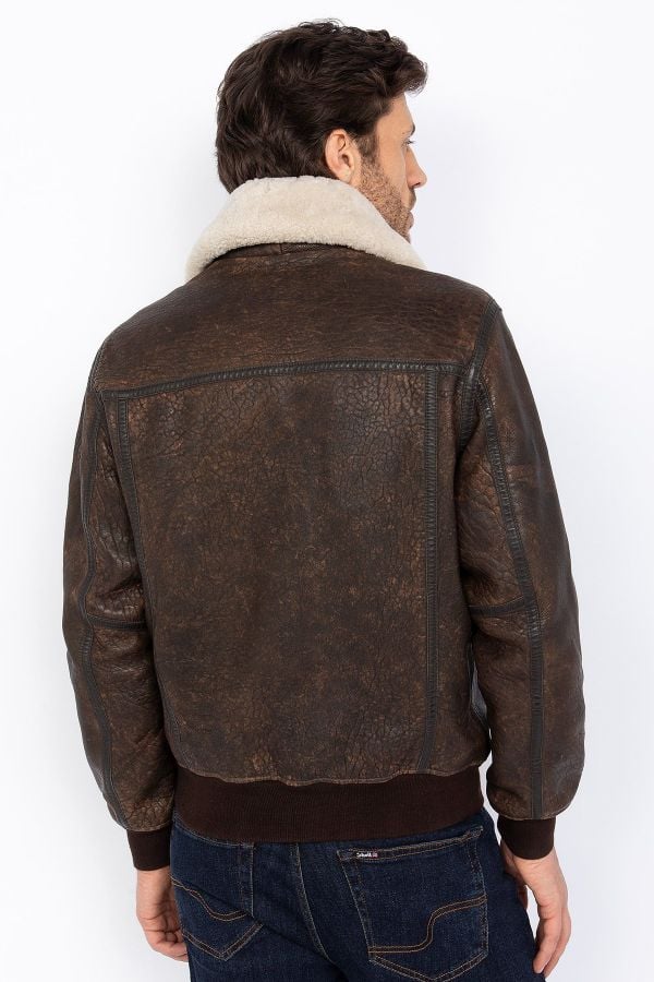 Blouson Homme Schott LCBOMBARDIER BROWN