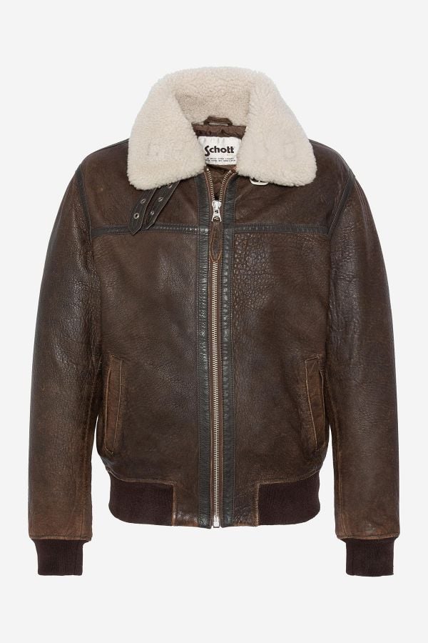 Blouson Homme Schott LCBOMBARDIER BROWN