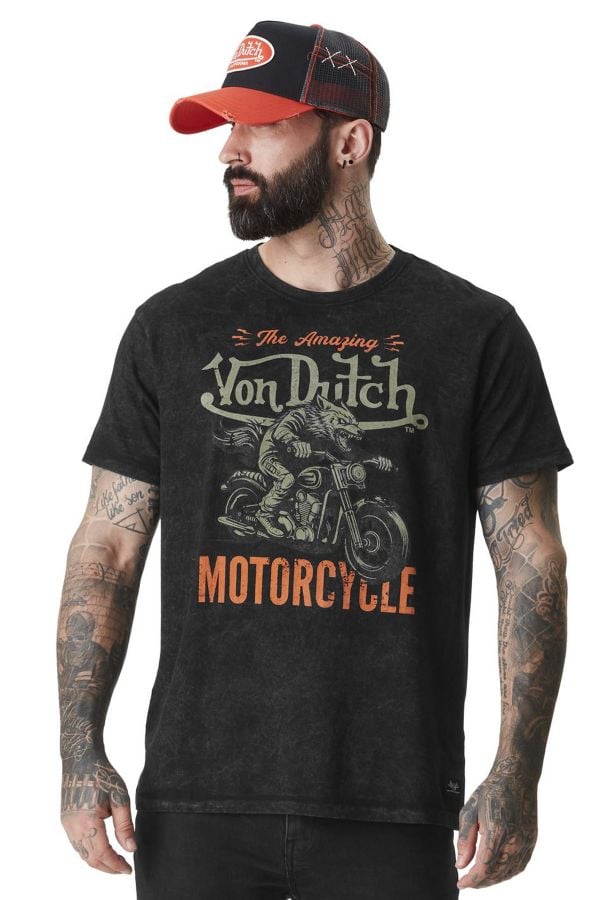 Tee Shirt Homme Von Dutch TEE SHIRT WOLFY NR