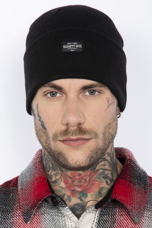 Cappello Uomo Schott HATDOCKER BLACK