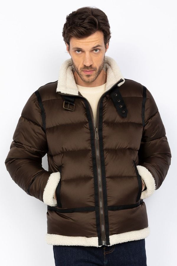 Giacche Uomo Schott IDAK BROWN