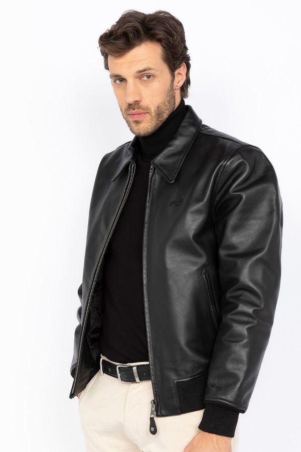 Blouson Homme Schott LC5100RIB BLACK