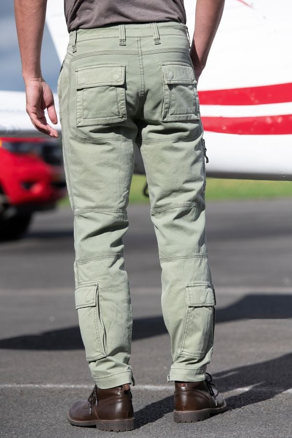 Pantalon Homme Aeronautica Militare PA1387CT3170 07288 SEAGRASS