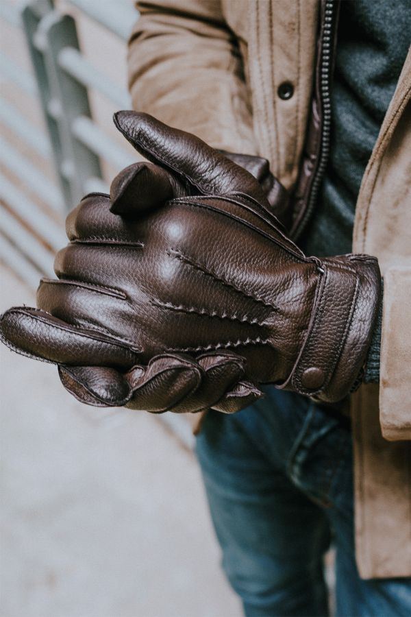 Guantes Hombre The Jack Leathers GANT JG10 DARK BROWN