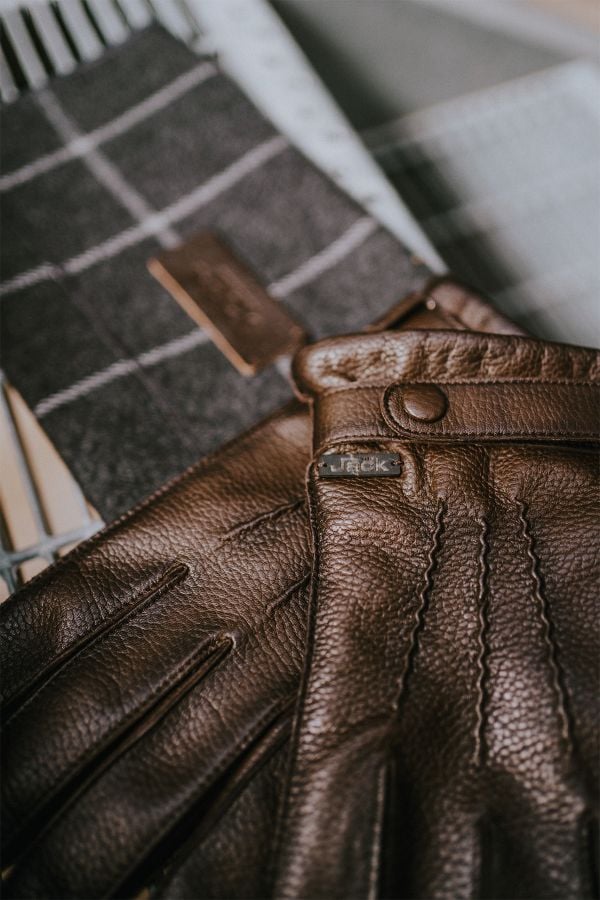 Guantes Hombre The Jack Leathers GANT JG10 DARK BROWN