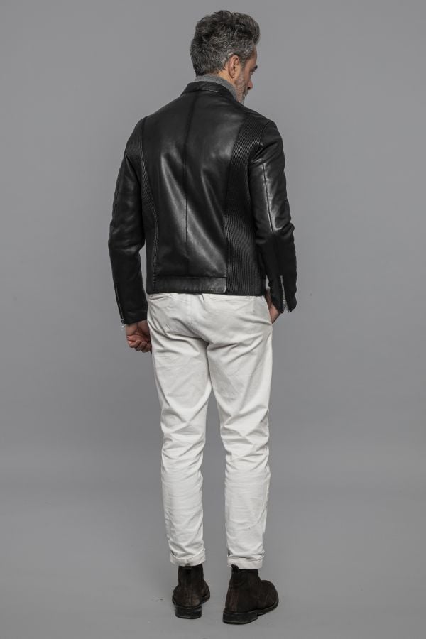 Chaqueta Hombre The Jack Leathers BACKWARDS REVERSIBLE PLONGE BLACK