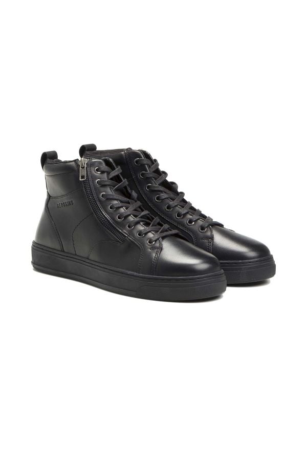 Baskets En Cuir Homme Redskins BILLIE NOIR NOIR