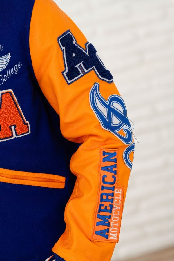 Chaqueta Hombre American College AC-07 BLEU ORANGE