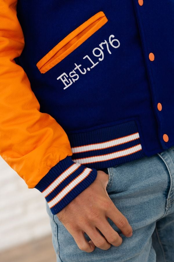 Chaqueta Hombre American College AC-07 BLEU ORANGE