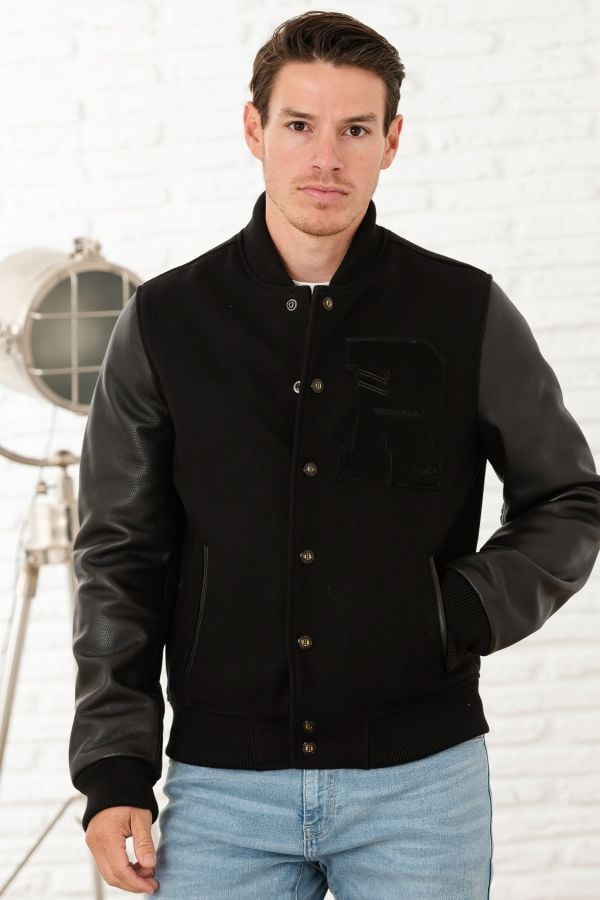 Chaqueta Hombre Redskins OXFORD HATCH FULL BLACK