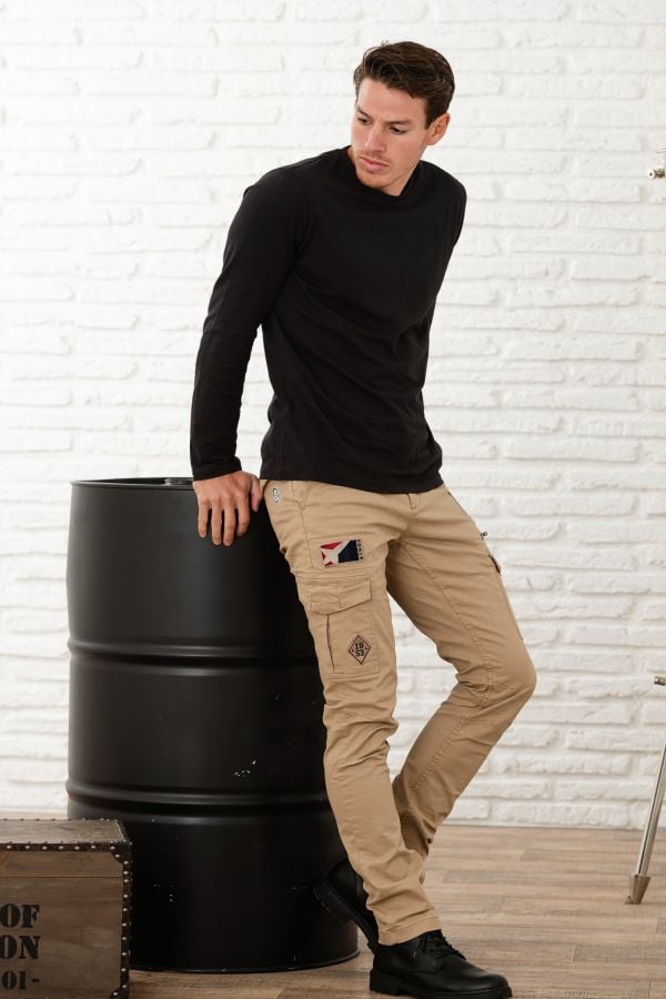 Pantaloni Uomo Patrouille De France AIX VISION BEIGE