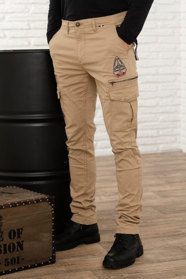 Pantaloni Uomo Patrouille De France AIX VISION BEIGE