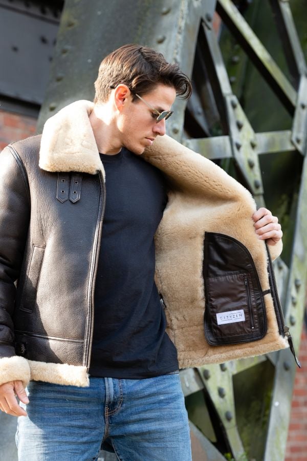 Blouson Homme Cityzen BERLIN BROWN BEIGE