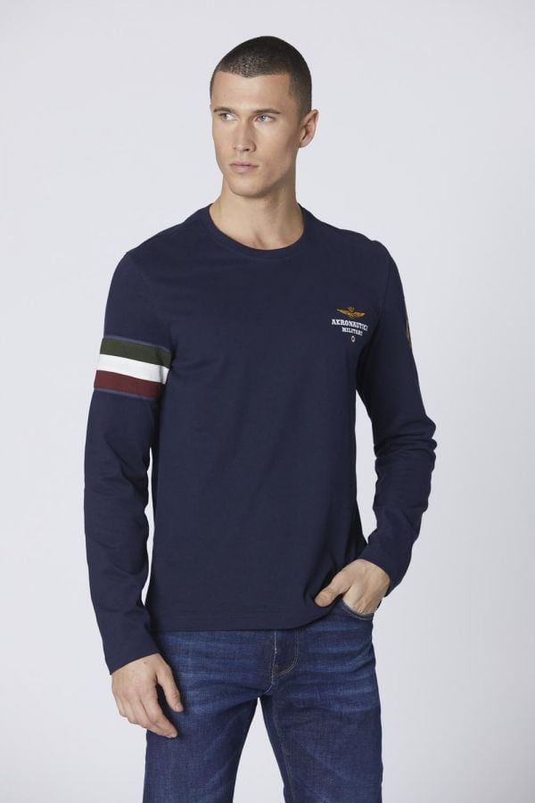 Tee Shirt Homme Aeronautica Militare TS2319J558 08380 DARK BLU