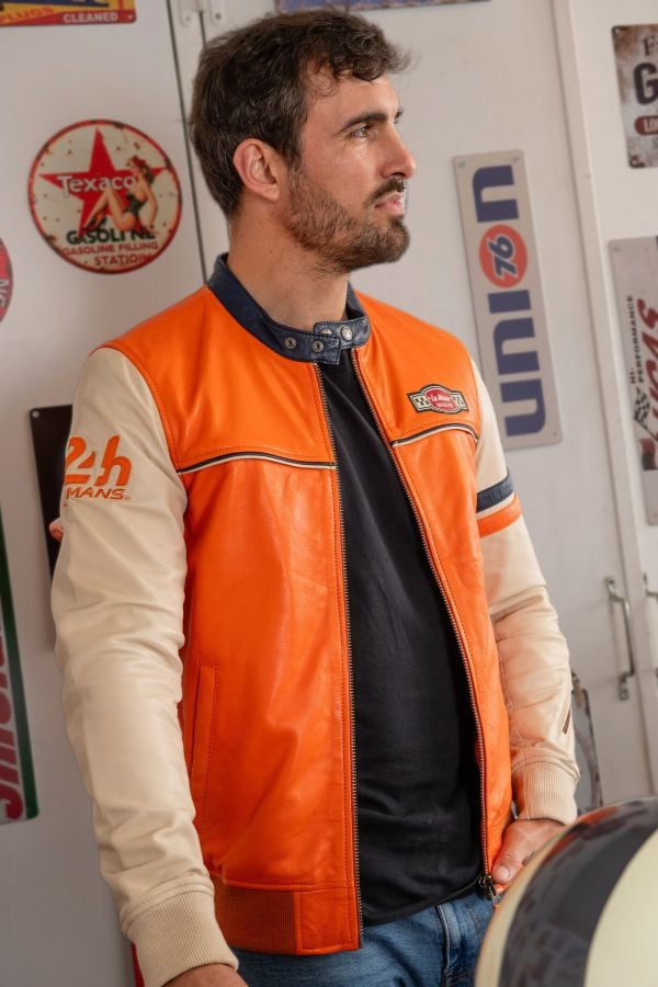 Blouson Homme 24h Le Mans MILES SHEEP CROWN ORANGE