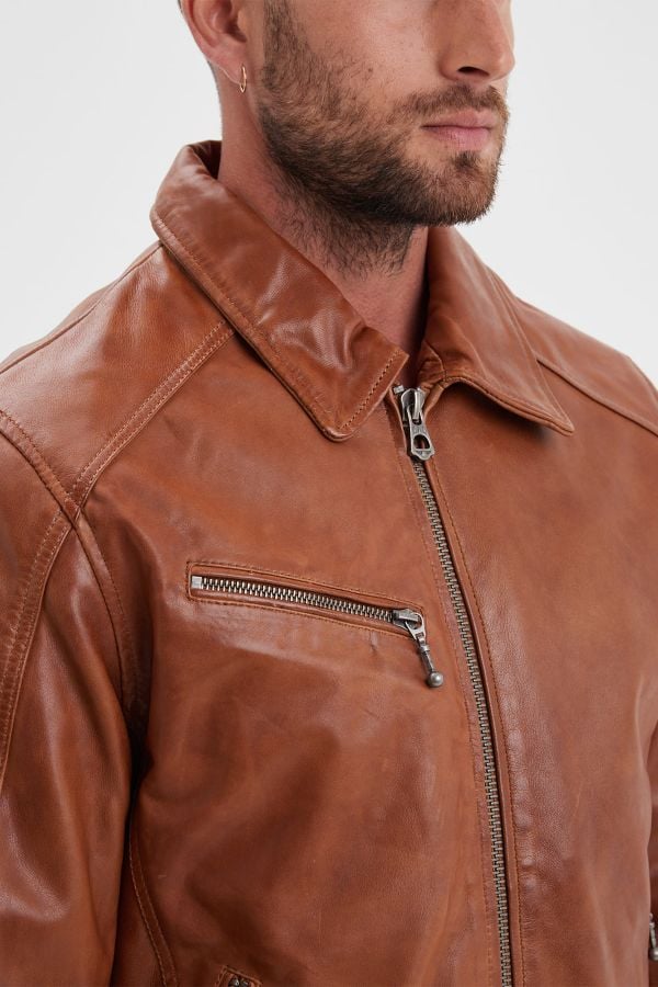 Chaqueta Hombre Daytona MICK SHEEP TIGER COGNAC