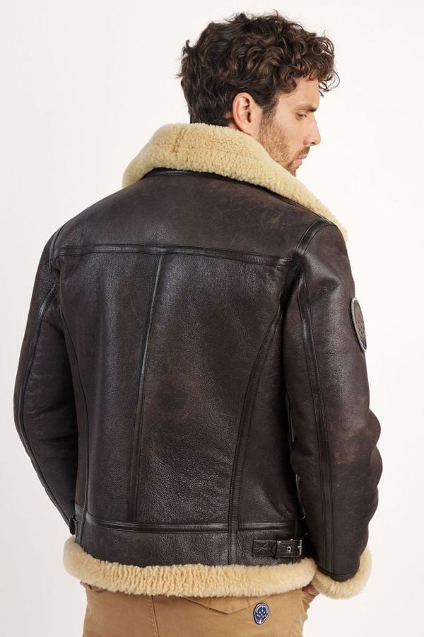 Chaqueta Hombre Patrouille De France MISTRAL QUEENSTOWN BROWN BEIGE