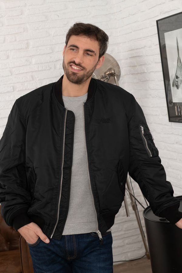 Blouson Homme Schott MACAMPSRS BLACK