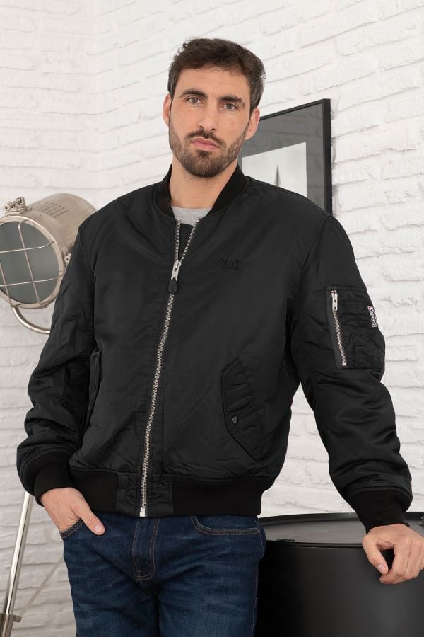 Blouson Homme Schott MACAMPSRS BLACK