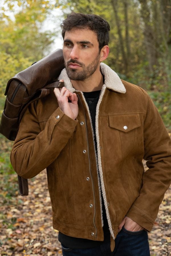 Chaqueta Hombre Schott LCRANCH RUST