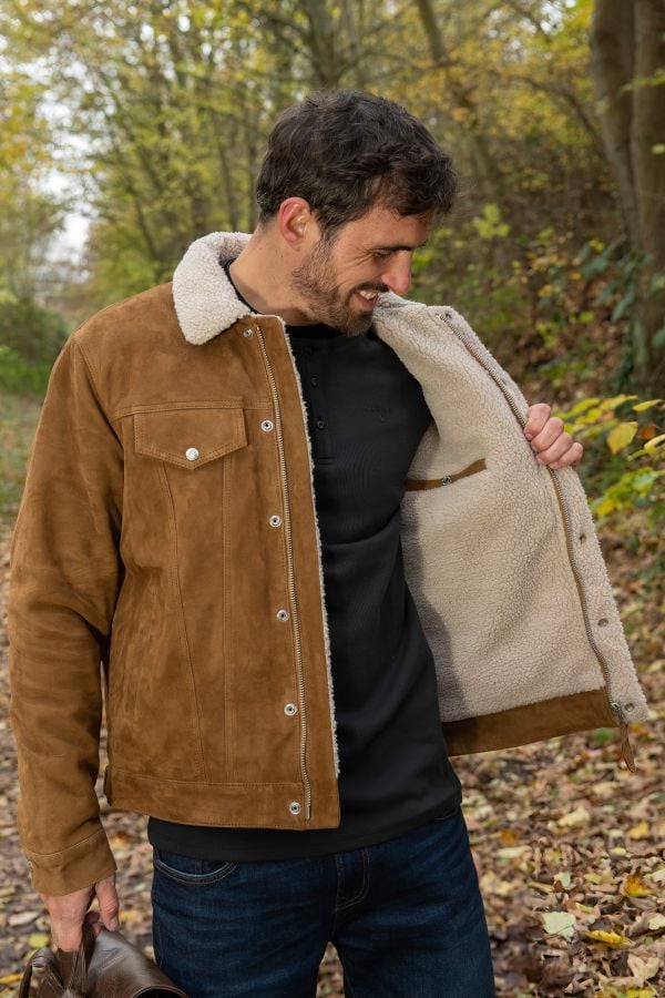 Chaqueta Hombre Schott LCRANCH RUST