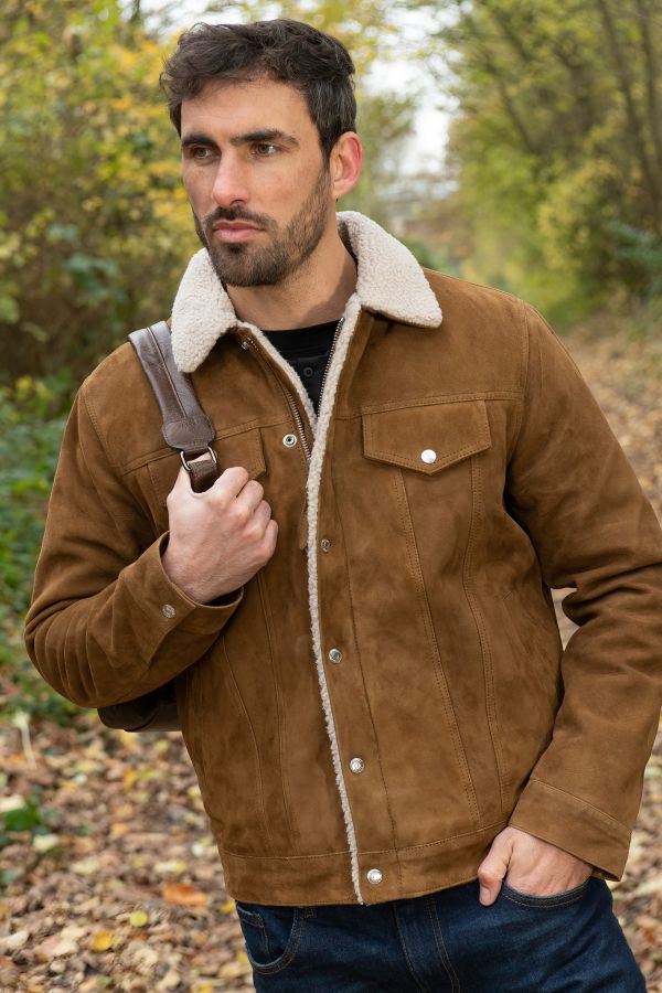 Chaqueta Hombre Schott LCRANCH RUST