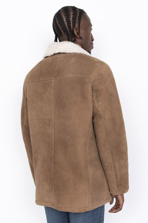 Veste Homme Schott LCCABANSHEEP LIGHT CAMEL