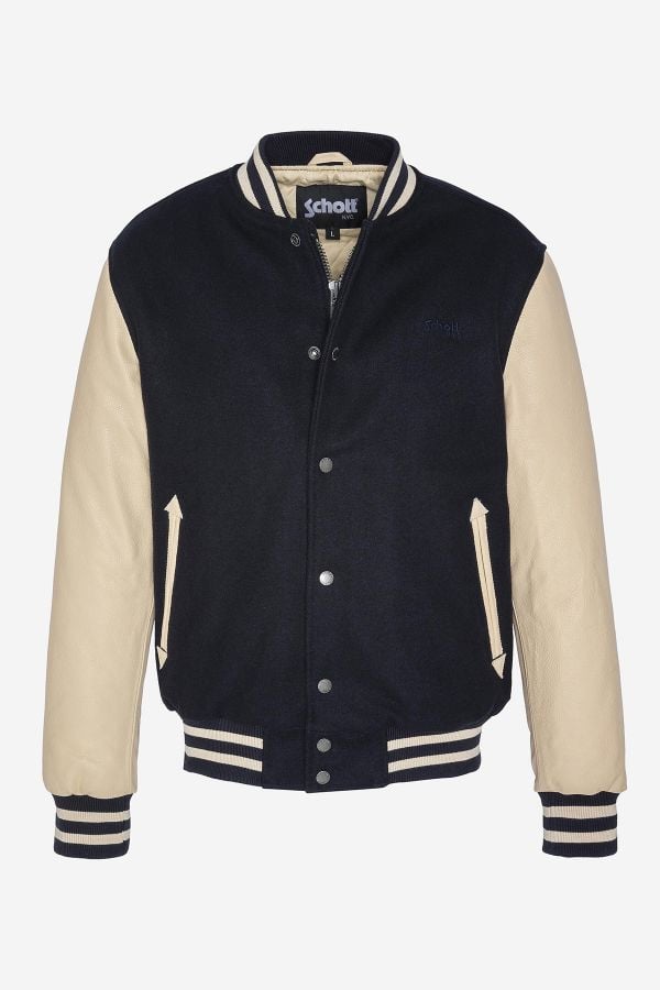 Blouson Homme Schott LC8705X NAVY / BEIGE