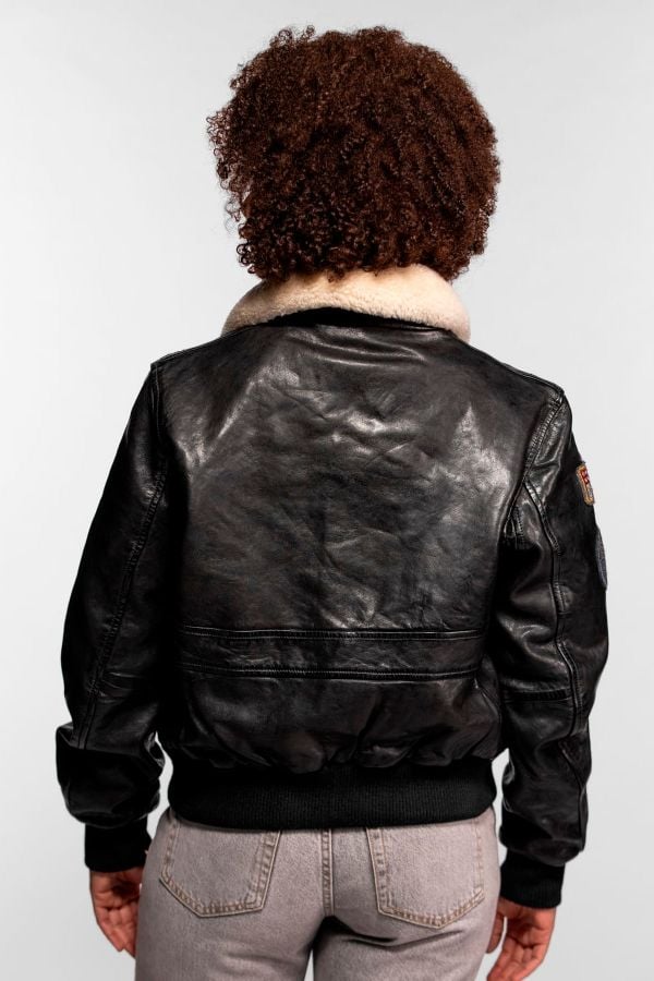Damen Jacke Rose Garden AIR PILOT LAMB PAOLO BLACK