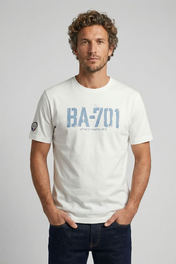 Herren T-shirt Patrouille De France BA-701 MERCERISE OFF WHITE