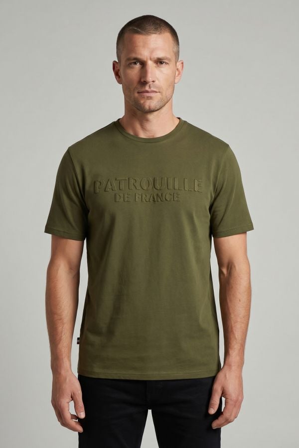 Herren T-shirt Patrouille De France SERVAL SAPHIR LIGHT KAKI