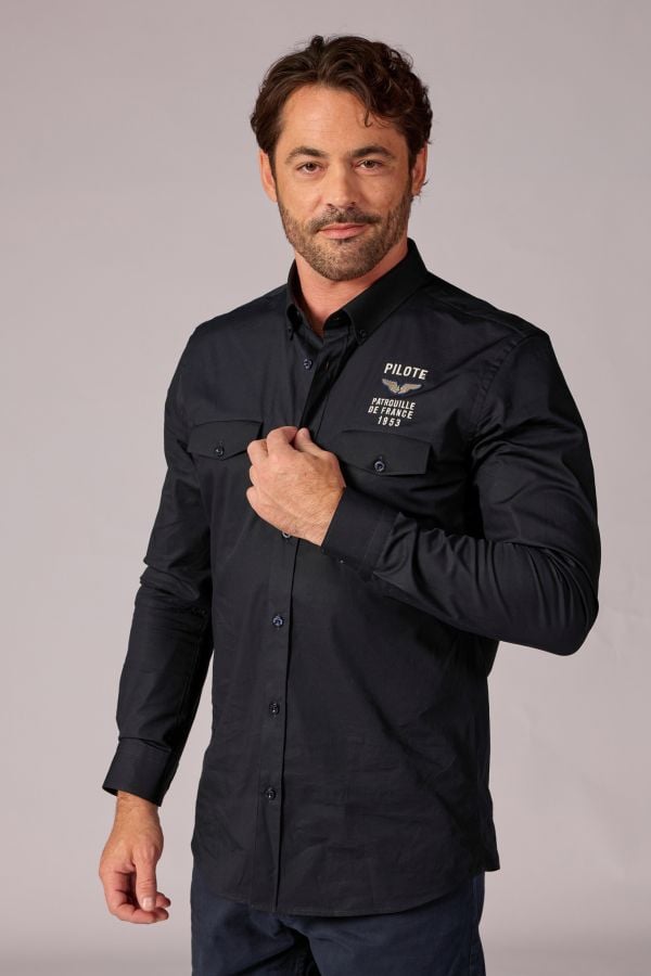 Camisa Hombre Patrouille De France VADOR TRIOMPHE NAVY BLUE