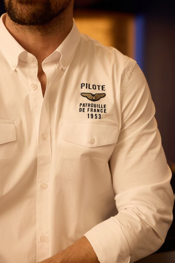 Camisa Hombre Patrouille De France VADOR TRIOMPHE WHITE