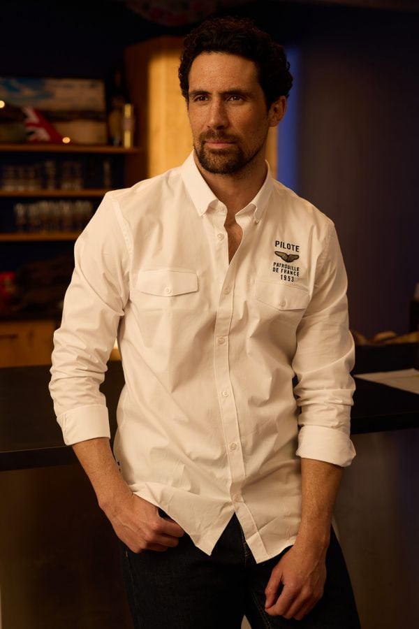 Camisa Hombre Patrouille De France VADOR TRIOMPHE WHITE