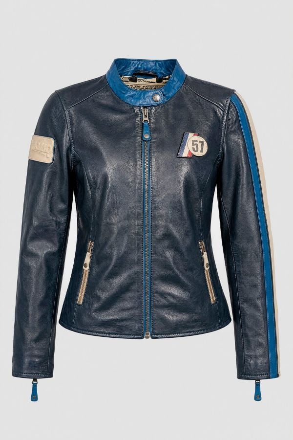 Blouson Femme Michel Vaillant FRANCOISE BLEU ROYAL
