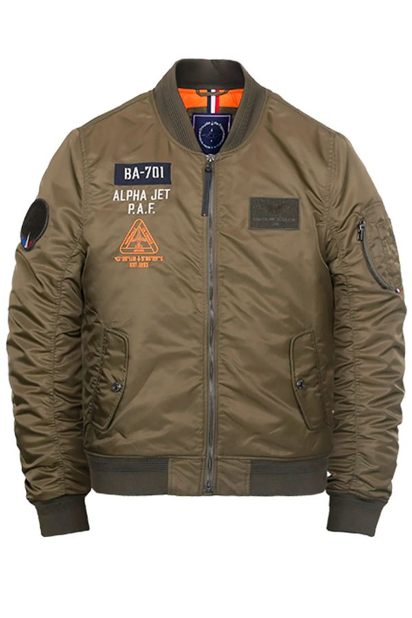 Herren Jacke Patrouille De France MA-1 PHENIX KAKI