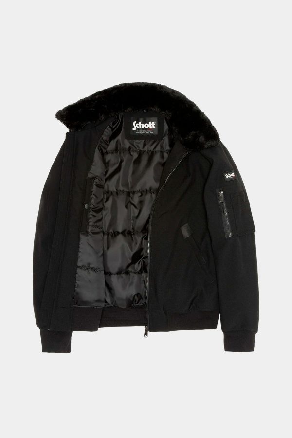 Herren Jacke Schott AIRLINES BLACK BLACK