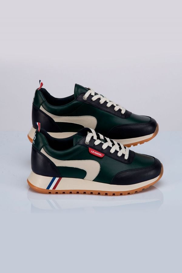 Zapatos De Piel Hombre 24h Le Mans HUNAUDIERE VERT