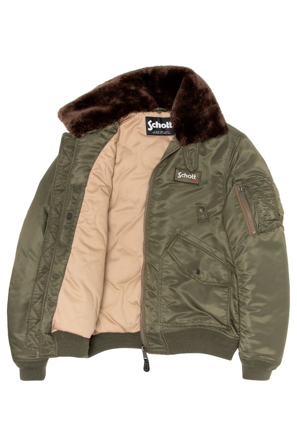 Chaqueta Hombre Schott AIRSTONX ARMY KAKI