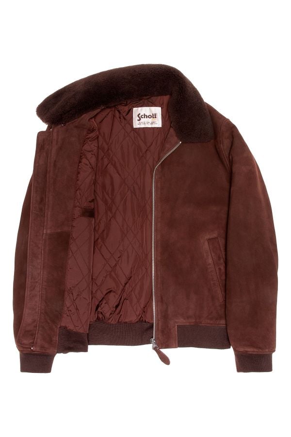 Chaqueta Hombre Schott LCDOWNTOWNS DARK BROWN