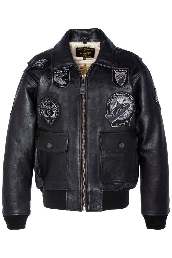 Chaqueta Hombre Schott G1TG BLACK