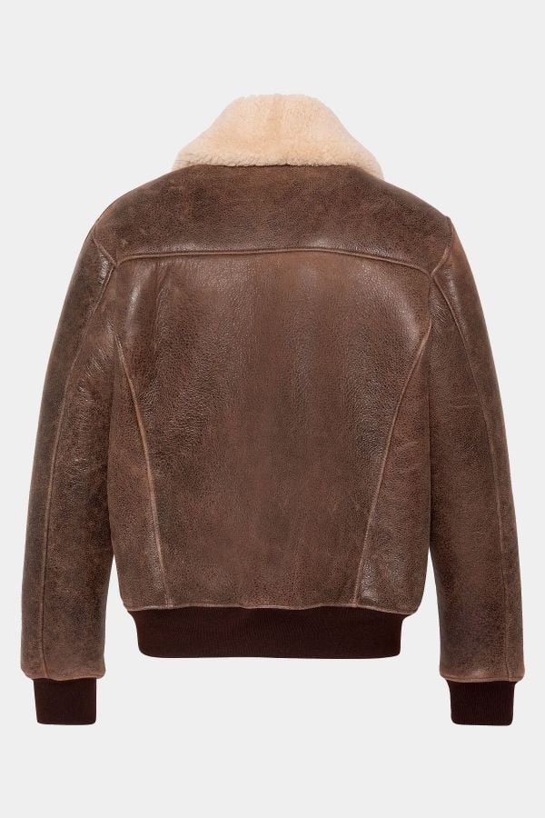 Blouson Homme Schott LCSHEEPPILOT BROWN